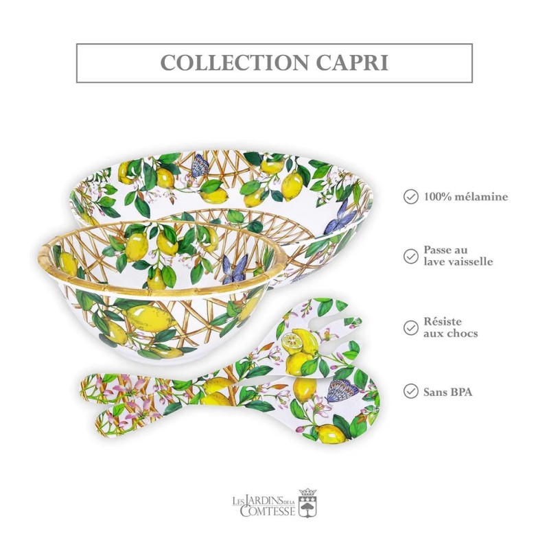 Lot de 2 couverts à salade - Capri