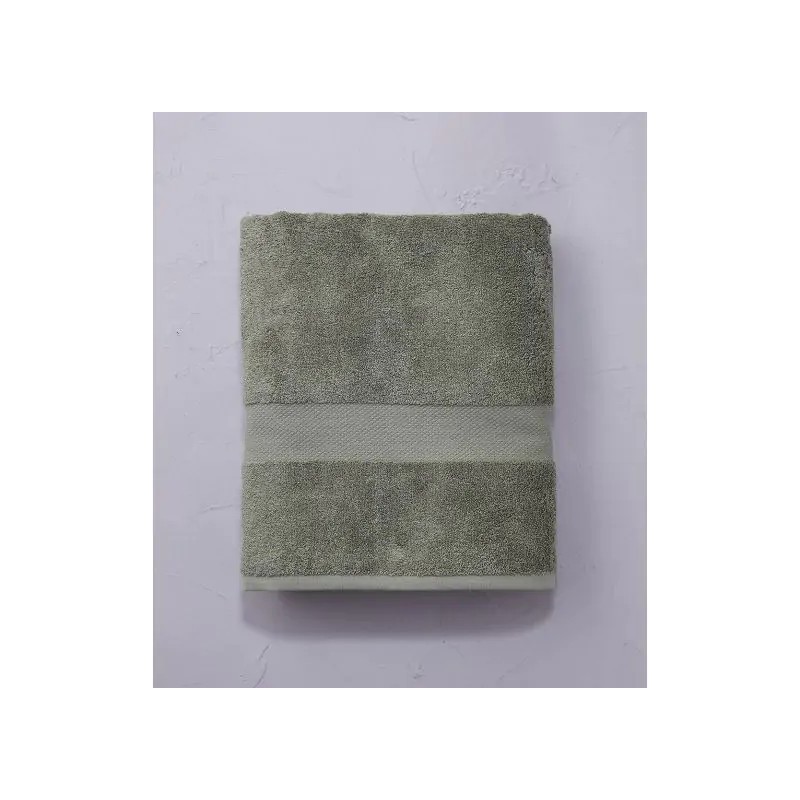 Drap de bain - Vert Vétiver - 100x150 cm