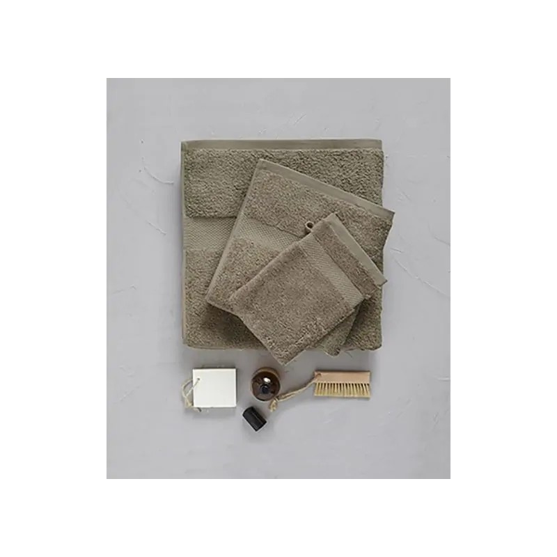 Gant de toilette - Taupe - 15x21 cm