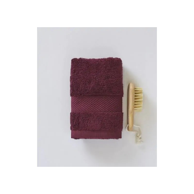 Serviette invité - Prune - 30x50 cm