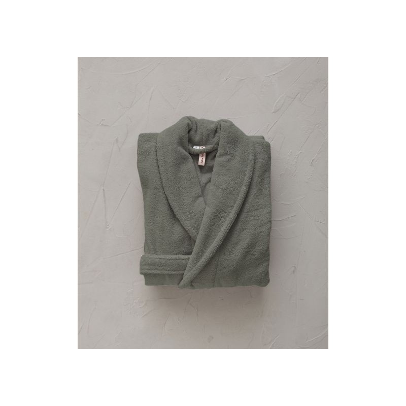 Peignoir mixte - Vert Vétiver