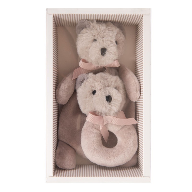 Coffret doudou-hochet « Ours »  |  Au Tombeau des Jaloux