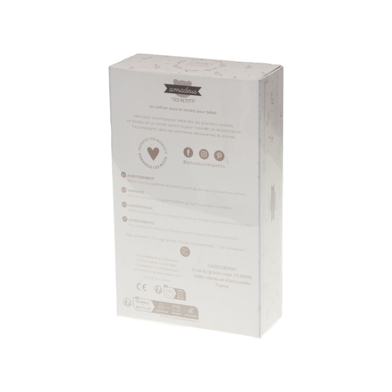 Coffret doudou-hochet « Ours »  |  Au Tombeau des Jaloux