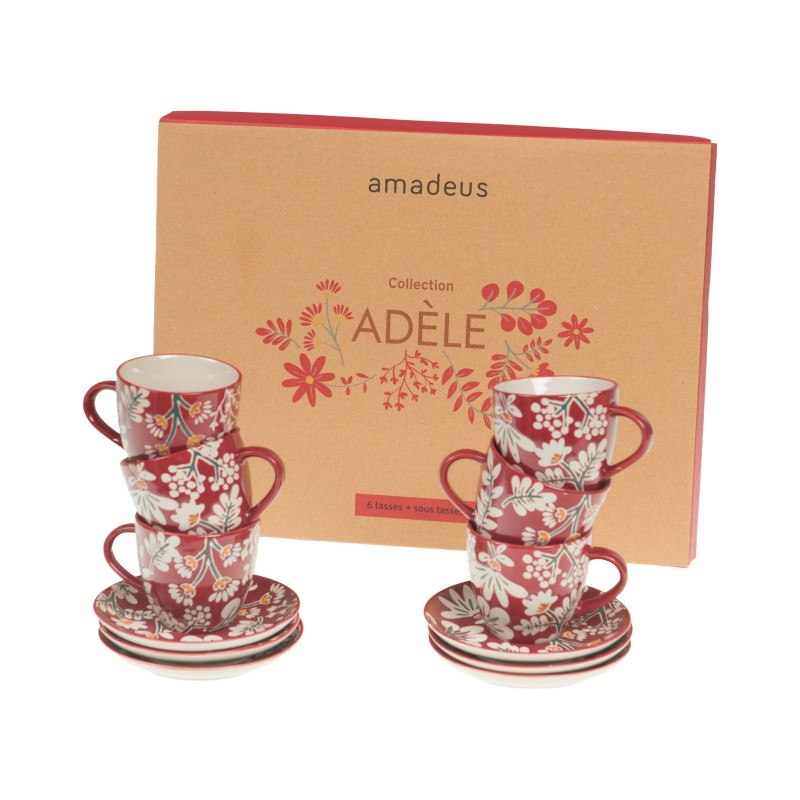 Coffret 6 tasses  « Adèle » | Au Tombeau des Jaloux