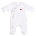 Lot de 2 pyjamas - Blanc/Imprimé cœurs