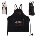 Tablier noir - Le Chef c'est Papa