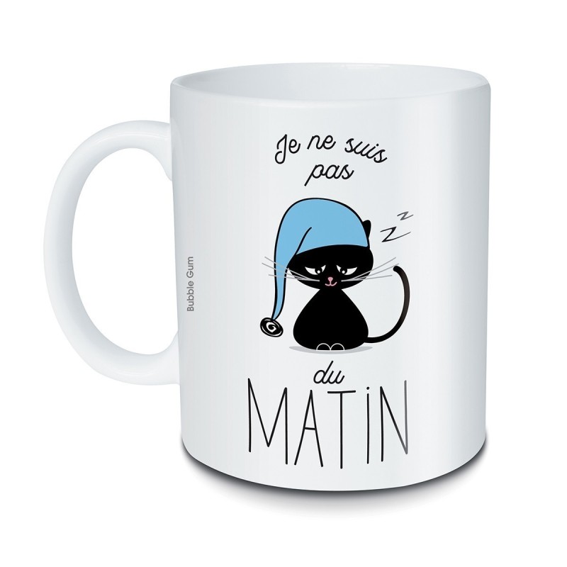 Mug - Chat - Je ne suis pas du matin