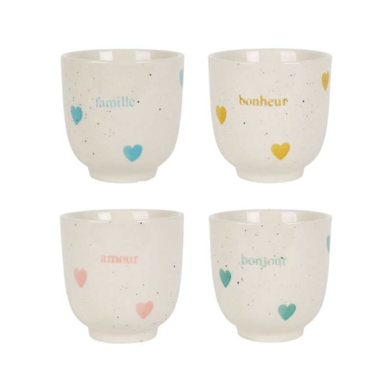 Tasses à café « Famille » x4 | Au Tombeau des Jaloux