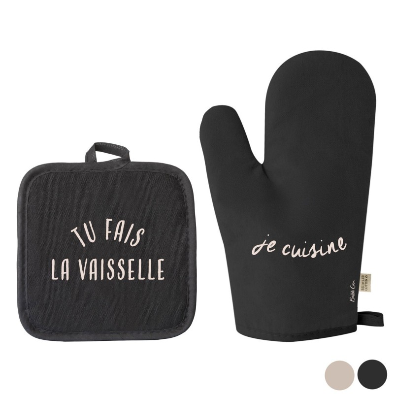 Lot gant de cuisine " Tu fais la vaisselle " | Au Tombeau des Jaloux