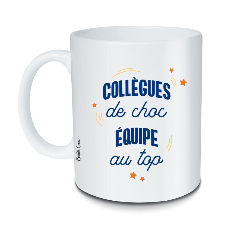 Mug « Collègues de choc équipe au top »  |  Au Tombeau des Jaloux