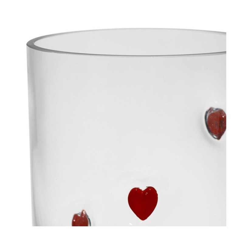 Vase en verre « Cœur rouge » | Au Tombeau des Jaloux