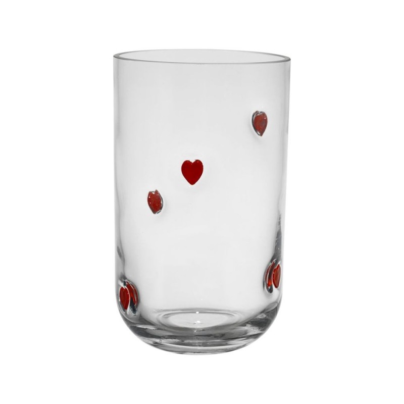 Vase en verre « Cœur rouge » | Au Tombeau des Jaloux