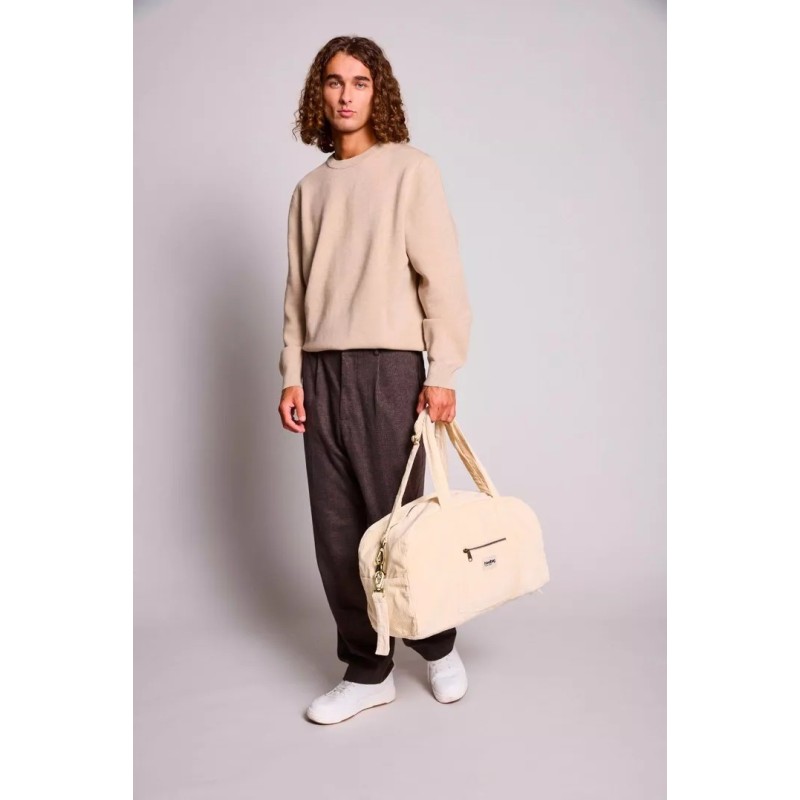 Sac à langer  « Basile Velours Crème »  |  Au Tombeau des Jaloux