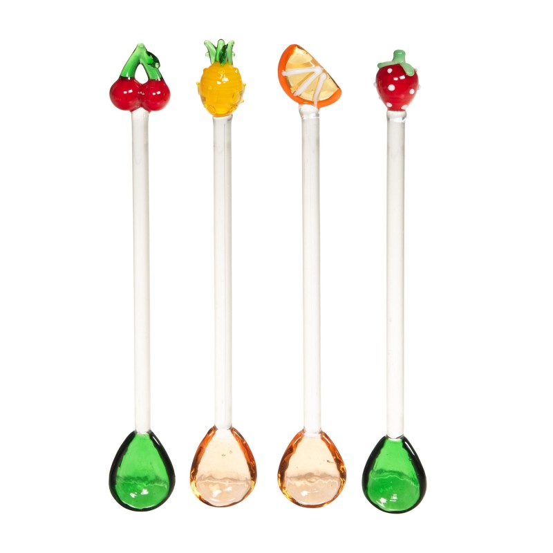 Coffret 4 cuillères « Fruits » | Au Tombeau des Jaloux