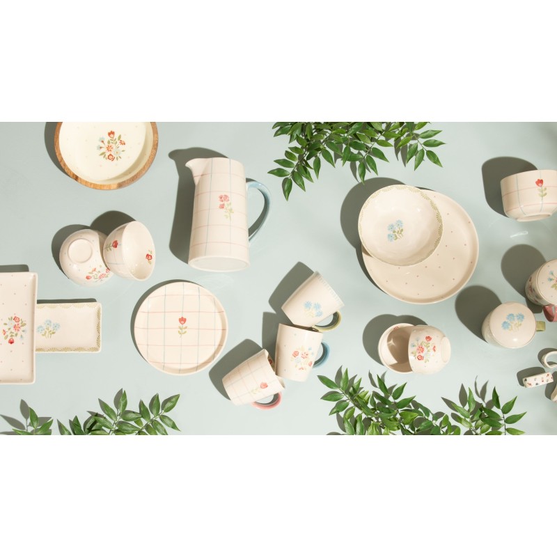 6 Assiettes plates " Juliette" | Au Tombeau des Jaloux