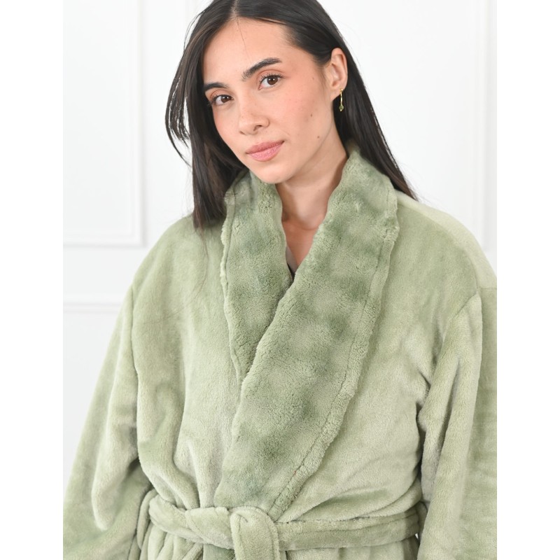 Peignoir polaire Sulbury Hill sauge / au tombeau des jaloux