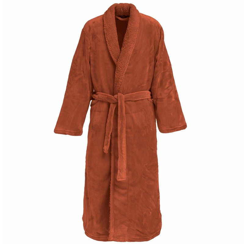 Peignoir mixte polaire Bolsta terre brulée / au tombeau des jaloux