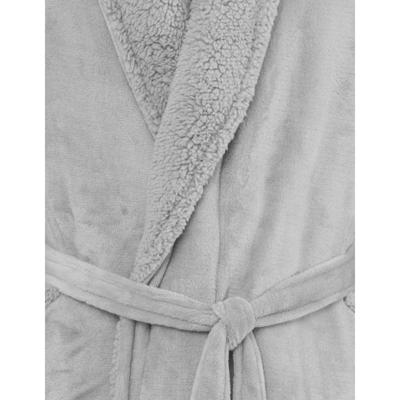 Peignoir mixte polaire Bolsta gris cendré / au tombeau des jaloux