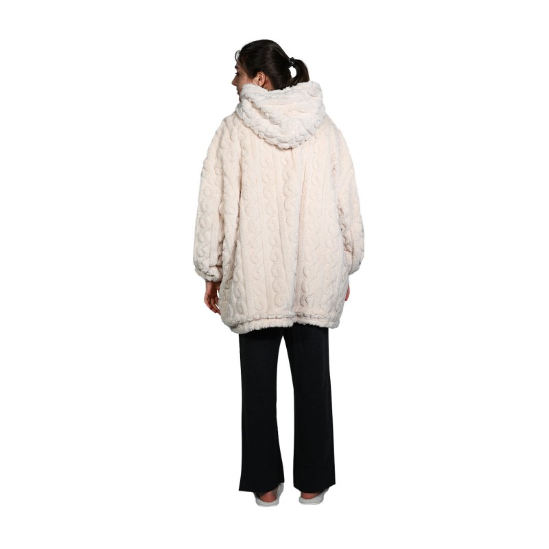 Poncho « Warm Wool »  ecru |  Au Tombeau des Jaloux