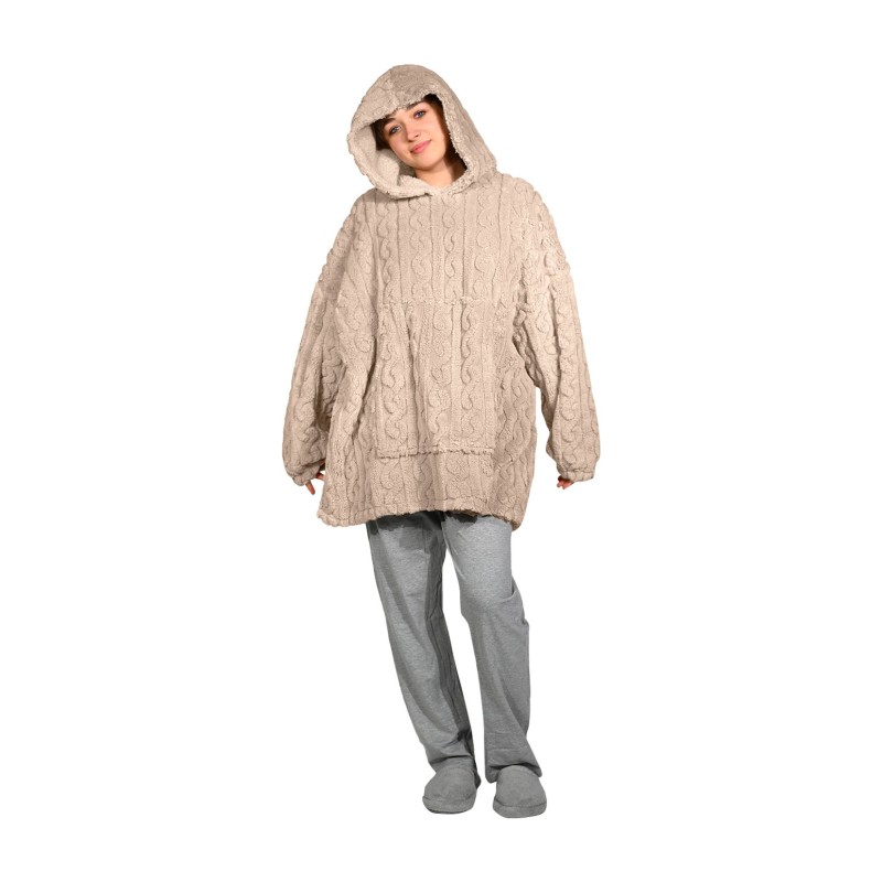 Poncho « Warm Wool »  sable |  Au Tombeau des Jaloux