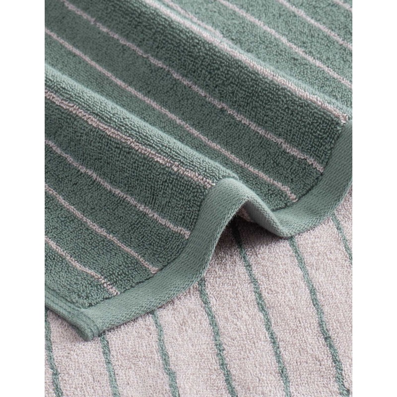 Serviette Jacquard ARCADIA LINEA – Lichen /Au tombeau des jaloux