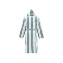 Peignoir adulte - capuche - velours jacquard rayé - 420gr/m² 100% coton ANTIGUA