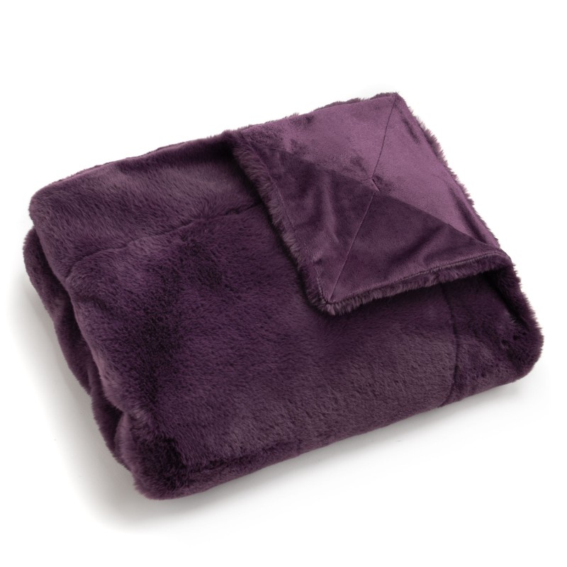 Plaid Luxe "Prune Profond" 130x170 cm| Au Tombeau des Jaloux