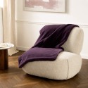 Plaid Luxe "Prune Profond" 130x170 cm| Au Tombeau des Jaloux