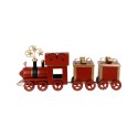Décoration "P’tit Train Bell" – Rouge et Doré Fer – 76 x 16,5 x H 32 cm| Au Tombeau des Jaloux