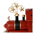 Décoration "P’tit Train Bell" – Rouge et Doré Fer – 76 x 16,5 x H 32 cm| Au Tombeau des Jaloux