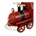 Décoration "P’tit Train Bell" – Rouge et Doré Fer – 76 x 16,5 x H 32 cm| Au Tombeau des Jaloux