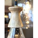 Lampe avec Cache-Douille en Bois de Manguier/ Au Tombeau des Jaloux