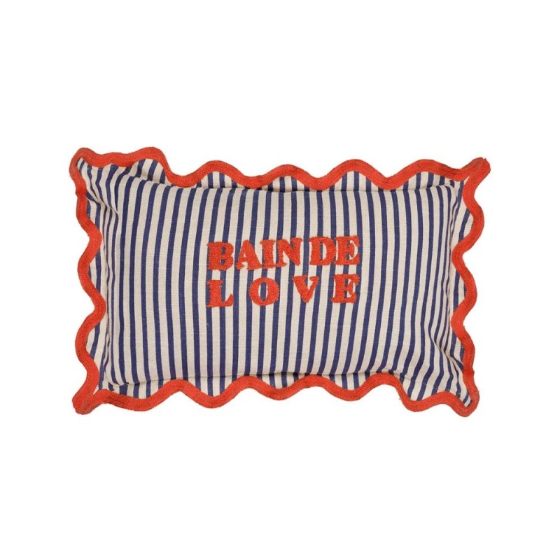 Coussin Plouf&Sun Bleu et Vermillon | Au Tombeau des Jaloux