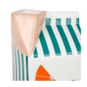 Vase Briqe Dolomite Rose & Turquoise – H25 cm| Au Tombeau des Jaloux