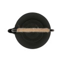 Théière en Fonte Noire – Anse en Corde + Filtre à Picots (1,2 L) | Au Tombeau des Jaloux