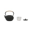 Théière en Fonte Noire – Anse en Corde + Filtre à Picots (1,2 L) | Au Tombeau des Jaloux