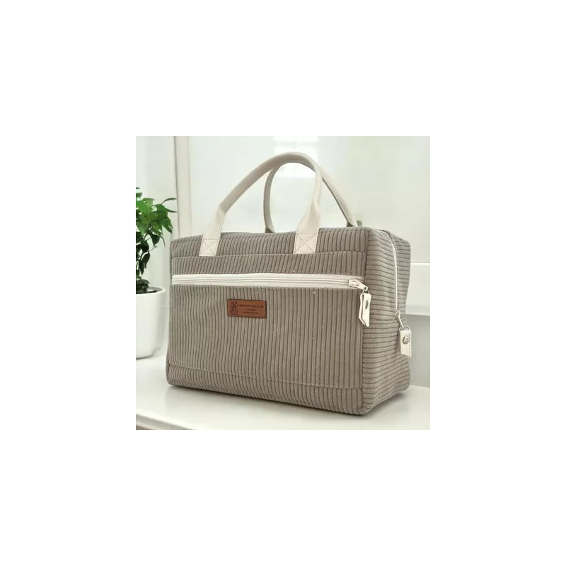 Vanity "Velours Côtelé" Taupe  |  Au Tombeau des Jaloux