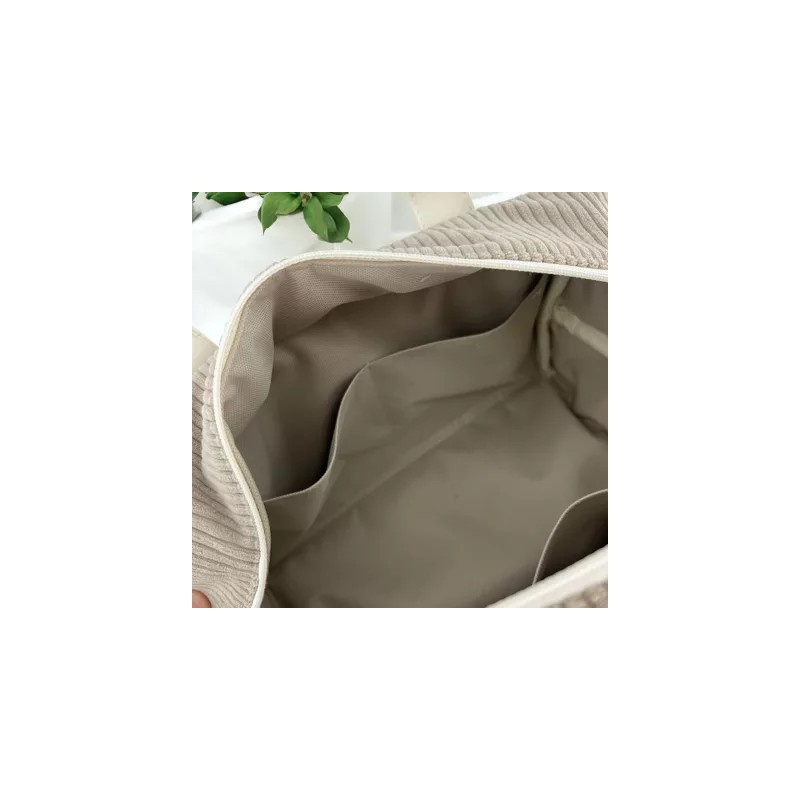 Vanity "Velours Côtelé" Taupe  |  Au Tombeau des Jaloux
