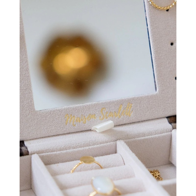 Boîte à Bijoux de Voyage Brigitte en Léopard | Au Tombeau des Jaloux