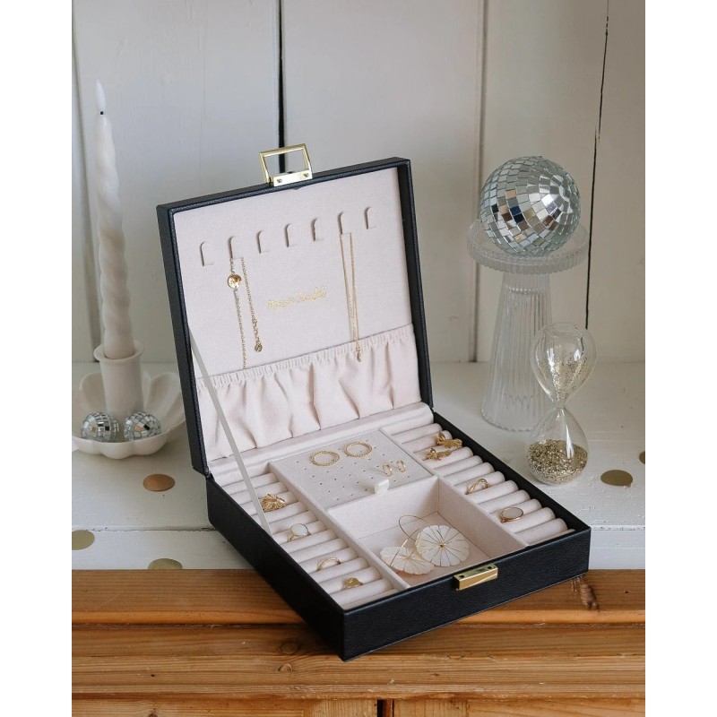 Boîte à Bijoux Anne en Cuir PU  | Au Tombeau des Jaloux