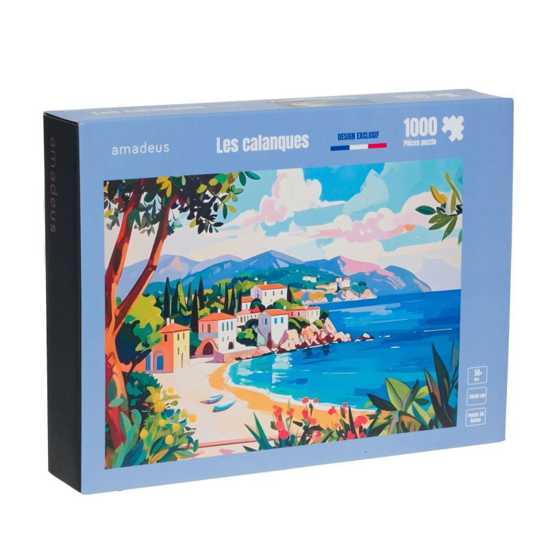 Puzzle illustré "Calanques" – 1000 pièces  |  Au Tombeau des Jaloux