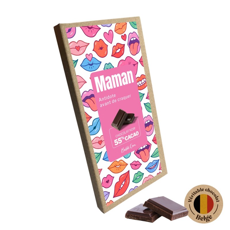 Tablette de Chocolat Noir – "Maman"  |  Au Tombeau des Jaloux