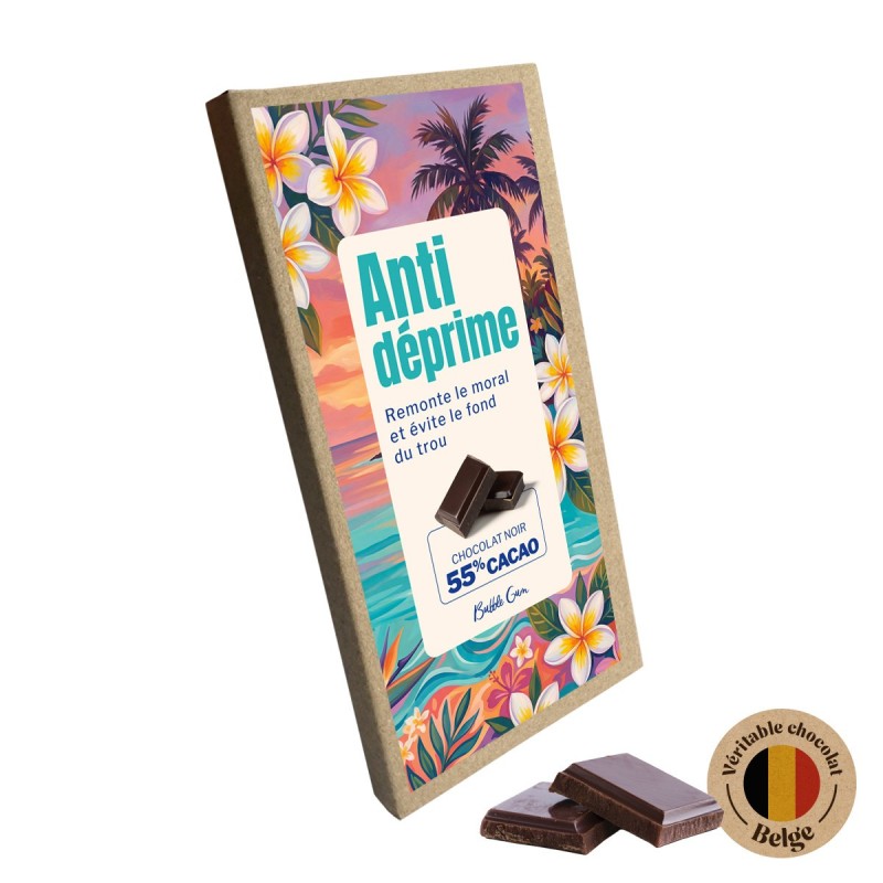 Tablette de Chocolat Noir – "Anti-Déprime"|  Au Tombeau des Jaloux