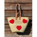Panier en Palmier – Cœurs Rouges|  Au Tombeau des Jaloux