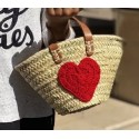 Mini Panier en Palmier – Cœur Rouge|  Au Tombeau des Jaloux