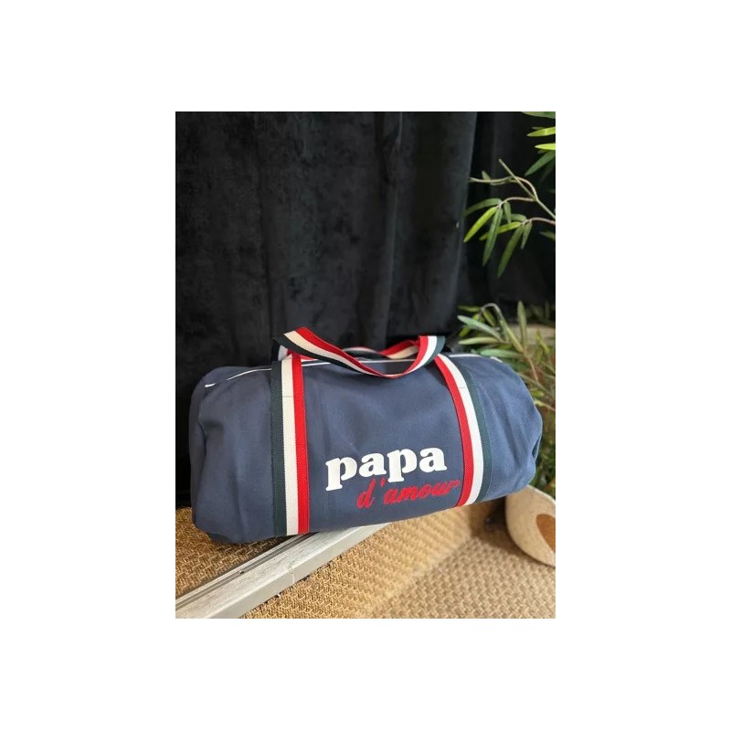 Sac Polochon Marine – "Papa d’Amour" |  Au Tombeau des Jaloux