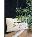Coussin "Maman je t’aime" – Collection Fête des Mères|  Au Tombeau des Jaloux