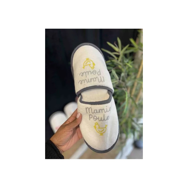 Chaussons "Mamie poule"|  Au Tombeau des Jaloux