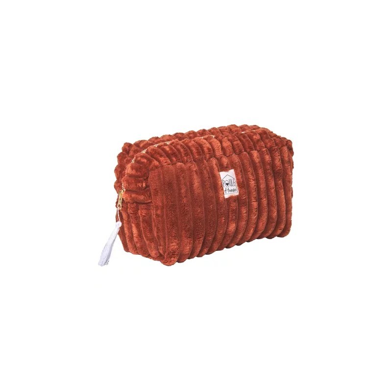 Grande Trousse de Toilette Minky Matelassé – Toffee|  Au Tombeau des Jaloux