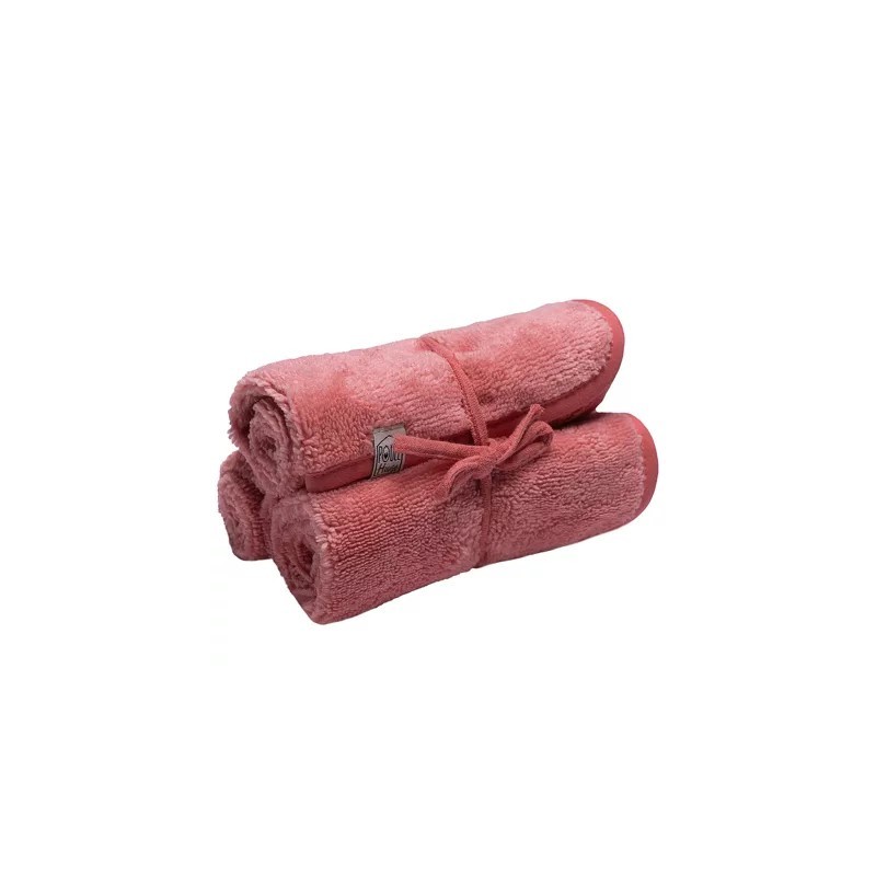 Set de 3 Serviettes Visage en Éponge Bambou|  Au Tombeau des Jaloux